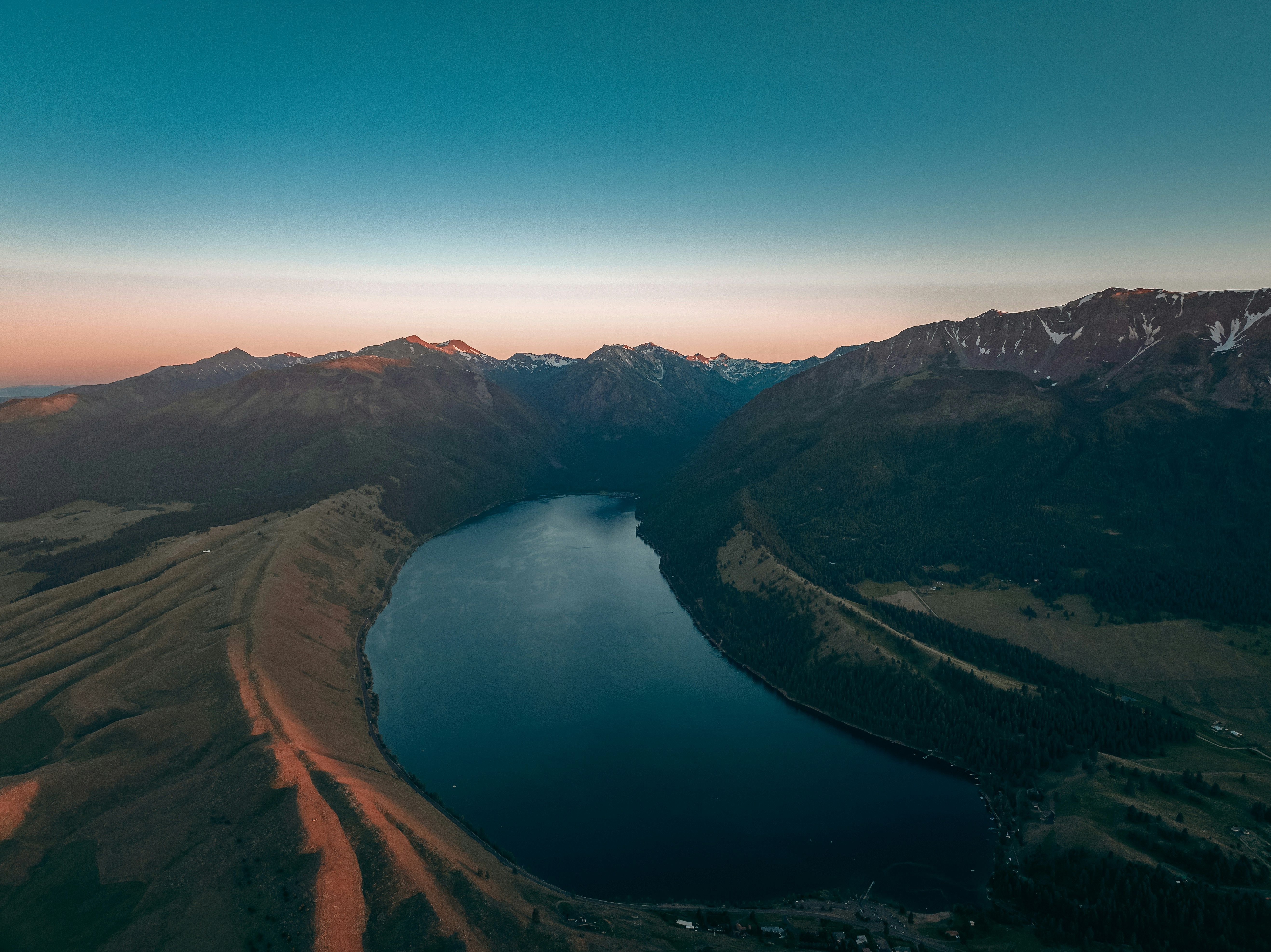 View above the protected moraines of Wallowa Lake